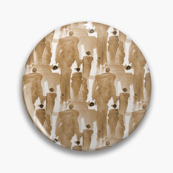 Item preview, Abstract Crowd of People Connecting in Watercolor Beige designed and sold by Artistestella.