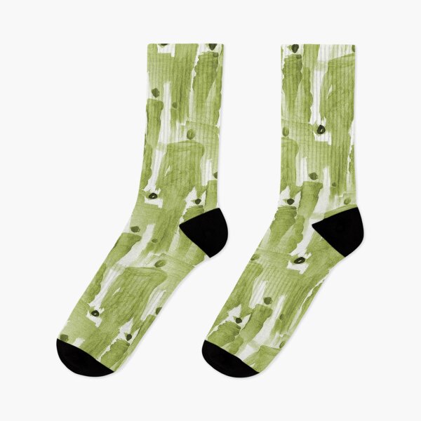 Item preview, Abstract Crowd of People Connecting in Watercolor Green designed and sold by Artistestella.