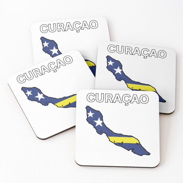 Item preview, Curaçao flag map designed and sold by atomstartup.