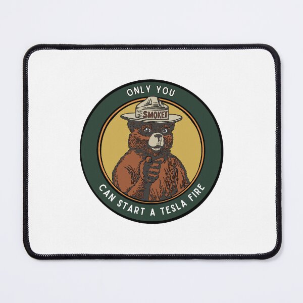 Item preview, “Only You” Smokey the Bear parody (Tesla) designed and sold by OliverWilde1312.