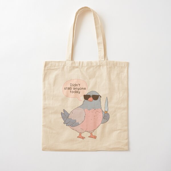 Item preview, Chaotic Pigeon With Knife – Didn’t Stab Anyone Today designed and sold by Jess.a.creates.