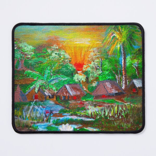 Item preview, Painting of Bangladeshi Countryside designed and sold by BanglaArtSyeda.