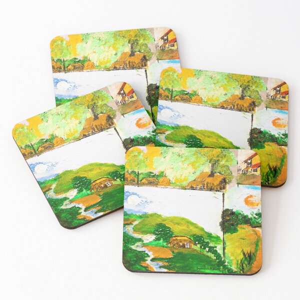 Item preview, Painting of Bangladeshi Countryside designed and sold by BanglaArtSyeda.