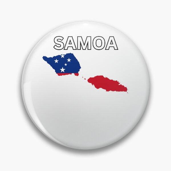 Item preview, Samoa flag map designed and sold by atomstartup.