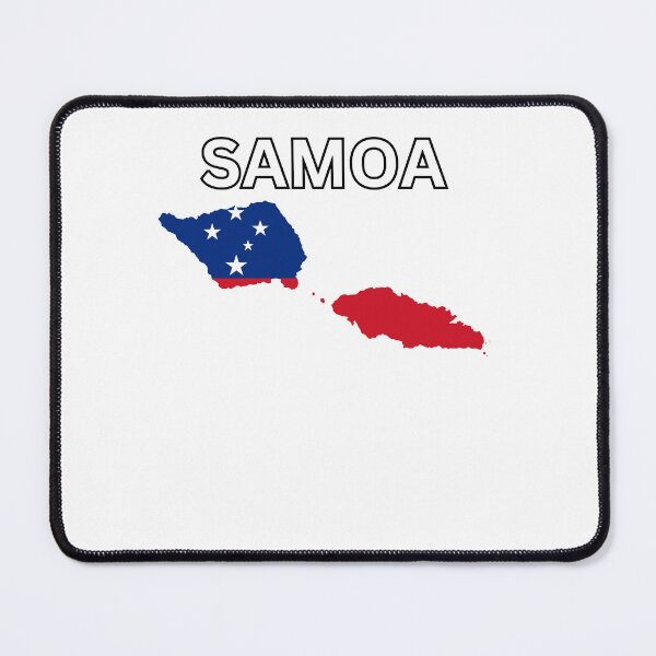 Item preview, Samoa flag map designed and sold by atomstartup.