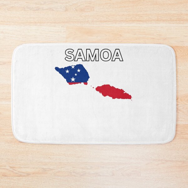 Item preview, Samoa flag map designed and sold by atomstartup.