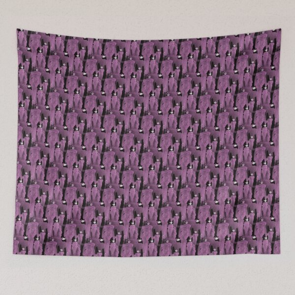 Item preview, Abstract Crowd of People Connecting in Pink designed and sold by Artistestella.