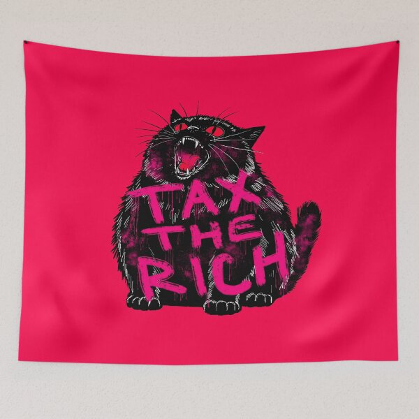 Item preview, Tax The Rich Chonky Cat designed and sold by KilkennyCat Art.