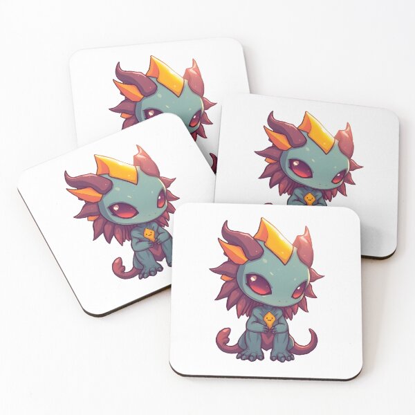 Item preview, Cute Alien Creature – Kawaii Fantasy Monster with Glowing Crystal designed and sold by Greemo03.
