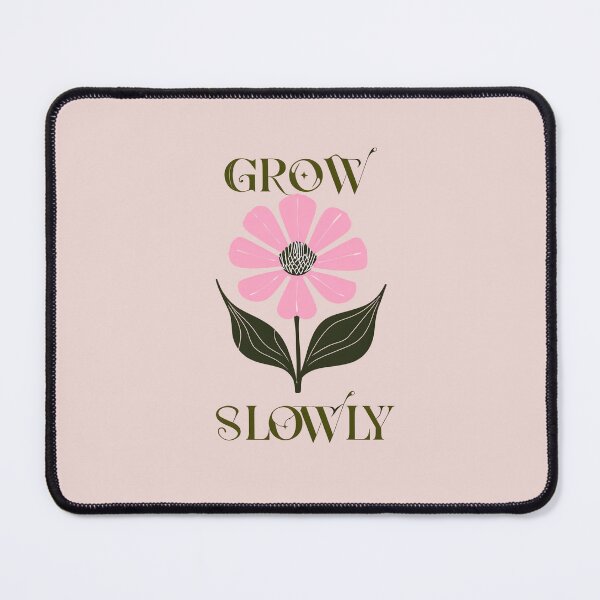 Item preview, GLOW SLOWLY Therapist Design – Minimal Typographic Mental Health Quote for Self-Growth, Healing, and Emotional Wellness designed and sold by Sunstone Print.