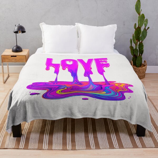 Item preview, The word "love" melts in bright colors designed and sold by AliKwStore.