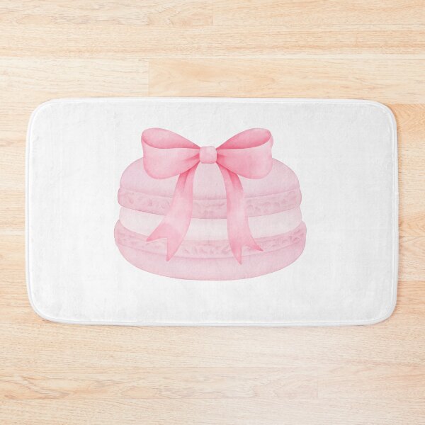 Item preview, Pink Macaron with Pink Bow – Coquette Parisian Dessert Watercolor Design designed and sold by DivinePassion.