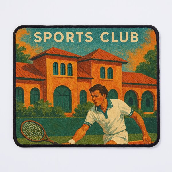 Item preview, Vintage Tennis Action at Năstase & Marica Sports Club designed and sold by Places On Earth.
