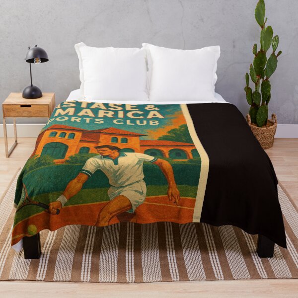 Item preview, Vintage Tennis Action at Năstase & Marica Sports Club designed and sold by Places On Earth.