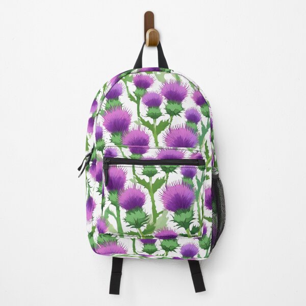 Item preview, Bold Scottish Thistle Pattern – Black Background designed and sold by The Sandy Design Store.