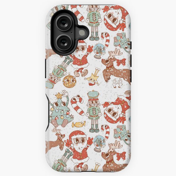 Item preview, Snowy Retro Christmas designed and sold by kraftedbubble.