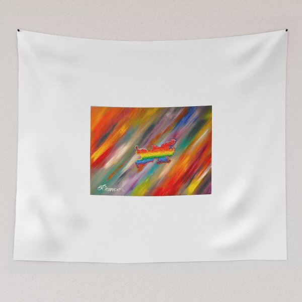 Item preview, The Pride Colors, acrylic on canvas 20, 30x40 inch, SKU 1024  designed and sold by Romeo Dobrota.