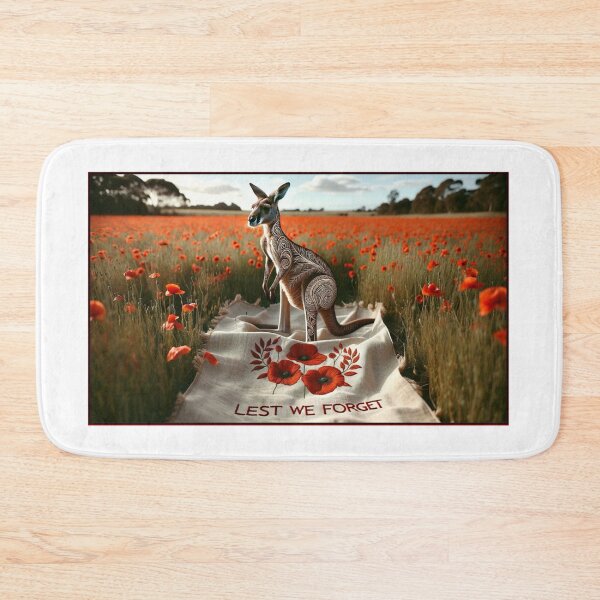 Item preview, Lest we Forget Kangaroo designed and sold by Traci Coxhead.
