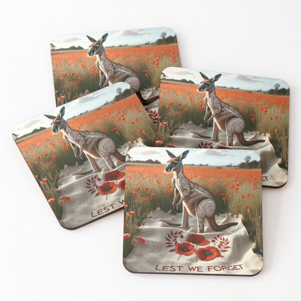 Item preview, Lest we Forget Kangaroo designed and sold by Traci Coxhead.