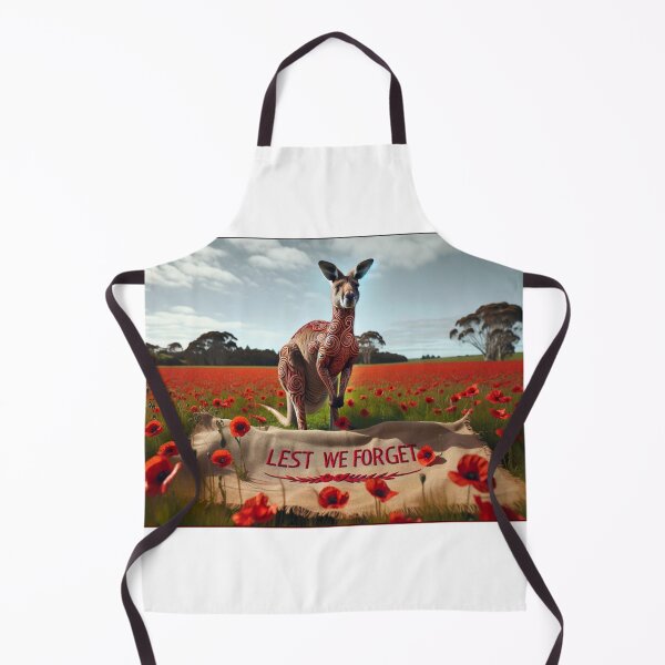 Item preview, Kangaroo in field of Red Poppies designed and sold by Traci Coxhead.