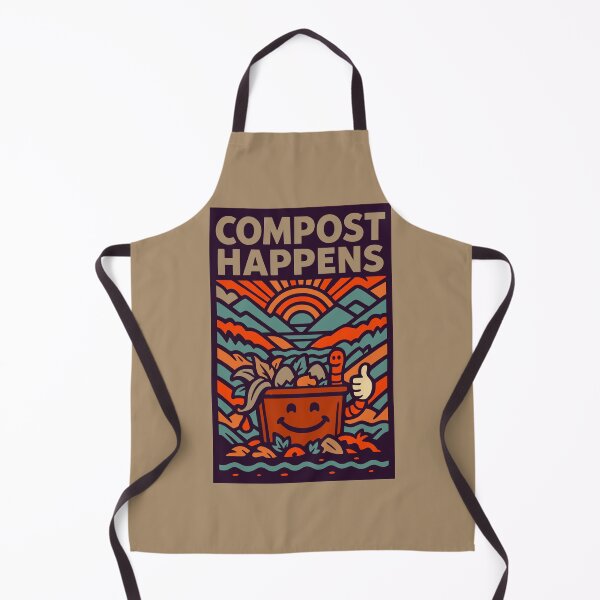 Item preview, Compost Happens Shirt – Funny Garden Eco Poster designed and sold by Cheeky Companions.