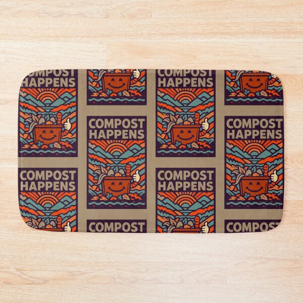 Item preview, Compost Happens Shirt – Funny Garden Eco Poster designed and sold by Cheeky Companions.