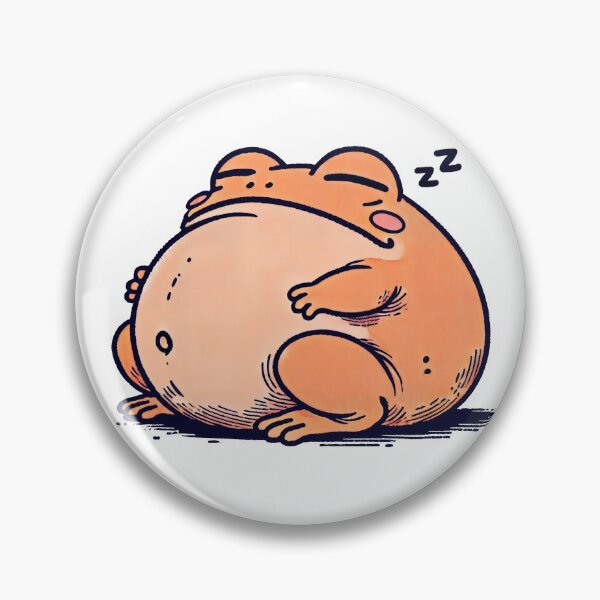 Item preview, Fat Sleeping Frog designed and sold by PiggyWonka.