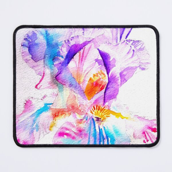 Item preview, Iris Watercolor Flower Painting - Ethereal Purple designed and sold by Sarah Rajkotwala.