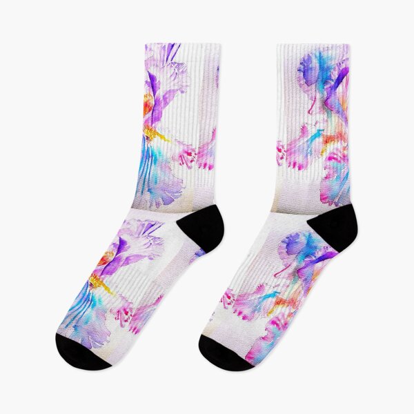 Item preview, Iris Watercolor Flower Painting - Ethereal Purple  designed and sold by Sarah  Rajkotwala.
