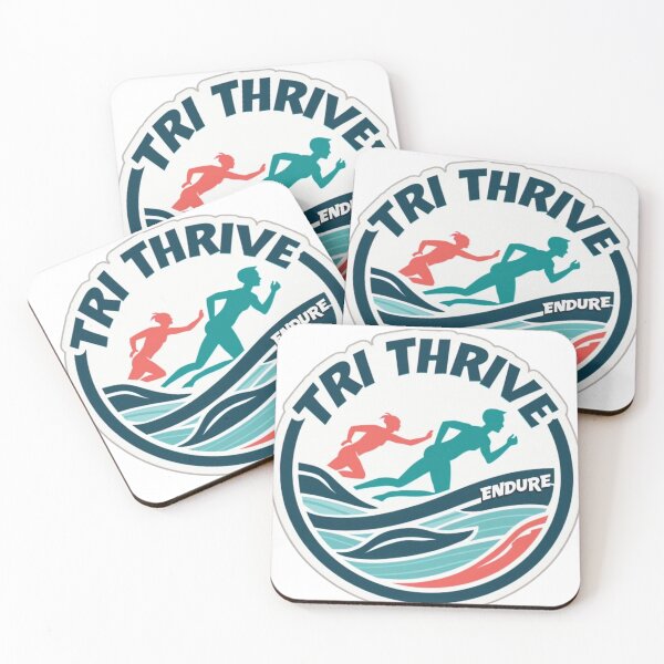 Item preview, Tri Thrive – Endure | Inspirational Triathlon Athlete Design designed and sold by Triathlongram.