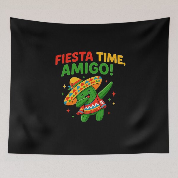 Item preview, Fiesta Time, Amigo Dabbing Cactus Cinco de Mayo Mexican  designed and sold by facegm.