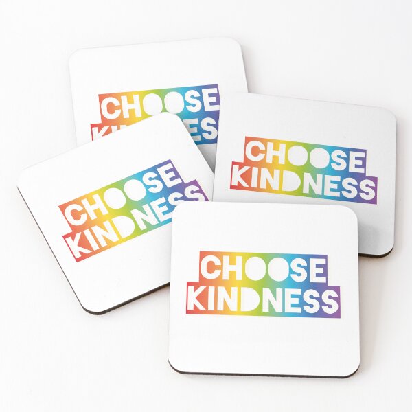 Item preview, Choose Kindness Block Letter Rainbow Design designed and sold by SidderBug Designs.