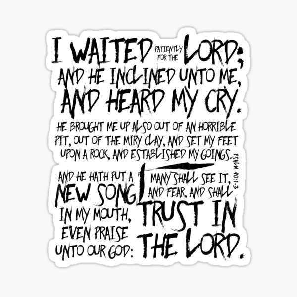 Item preview, Psalm 40:1-3 designed and sold by alegnacreates.