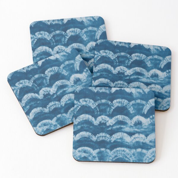 Item preview, Indigo Shibori Tie Dye Fan Pattern – Blue and White Japanese Boho, Zen designed and sold by trajeado14.