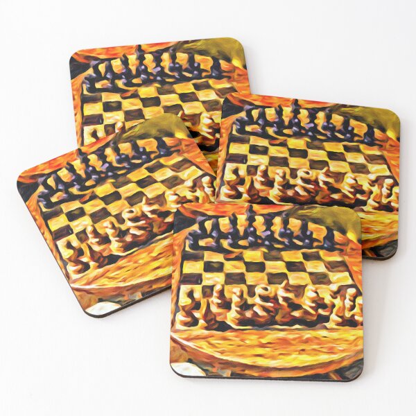 Item preview, Check Mate Wooden Chess Table Poster  designed and sold by nhk999.