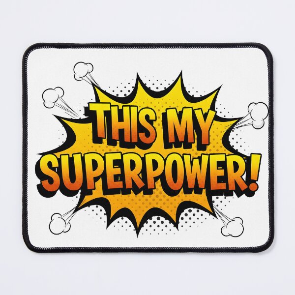 Item preview, This My Superpower Text Burst - Playful Cartoon Illustration designed and sold by Ink & Quip.