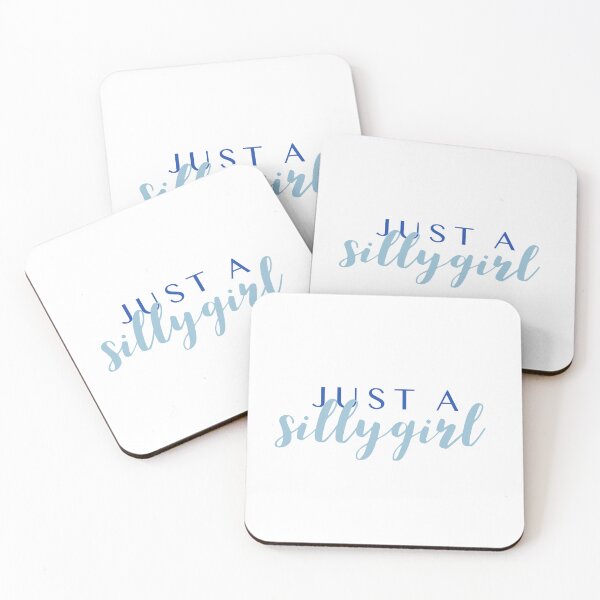 Item preview, Just a Silly Girl Dusty Blue  designed and sold by Stickers by @molllyclare.