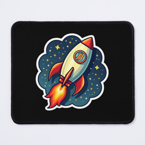 Item preview, Bitcoin Rocket designed and sold by RadDeck.