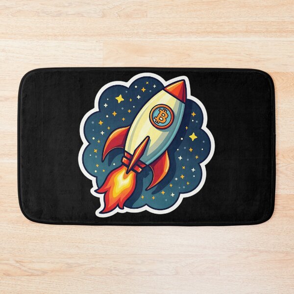 Item preview, Bitcoin Rocket designed and sold by RadDeck.