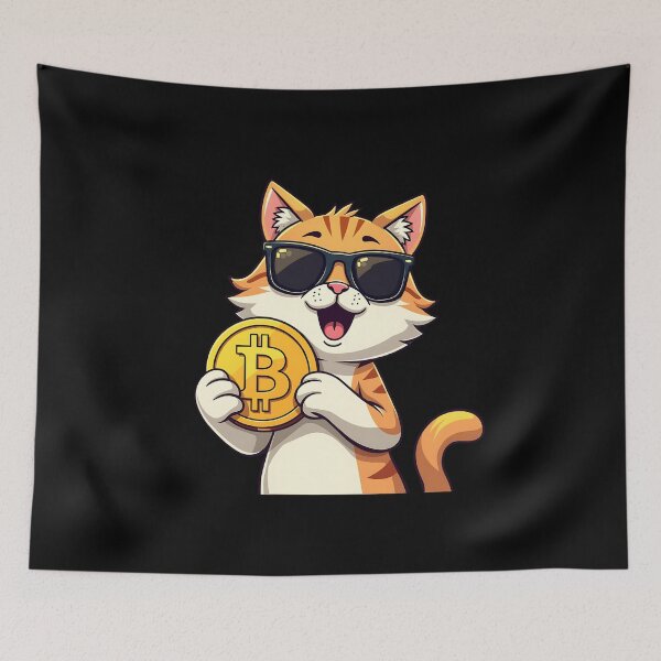 Item preview, Bitcoin Cat designed and sold by RadDeck.
