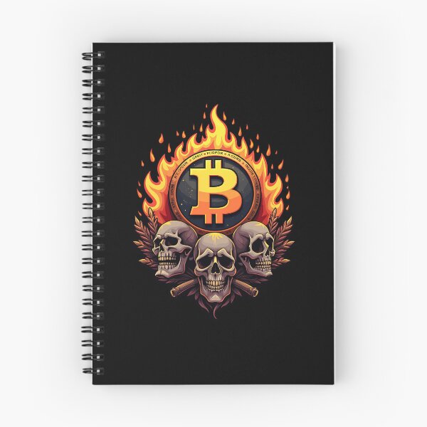 Item preview, Glitch Bitcoin Skull – Glitched Out Crypto Streetwear designed and sold by RadDeck.