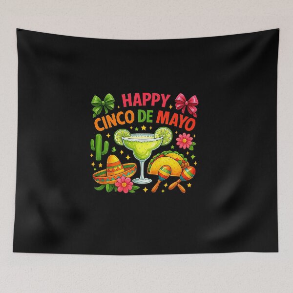 Item preview, Happy Cinco de Mayo Fiesta Mexican Party Men Women Kids designed and sold by diyoor.