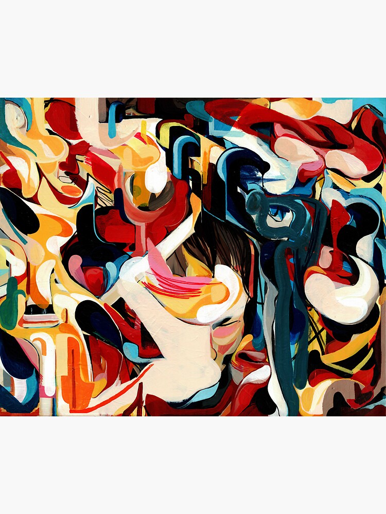Expressive Abstract Composition painting by CatarinaGarcia