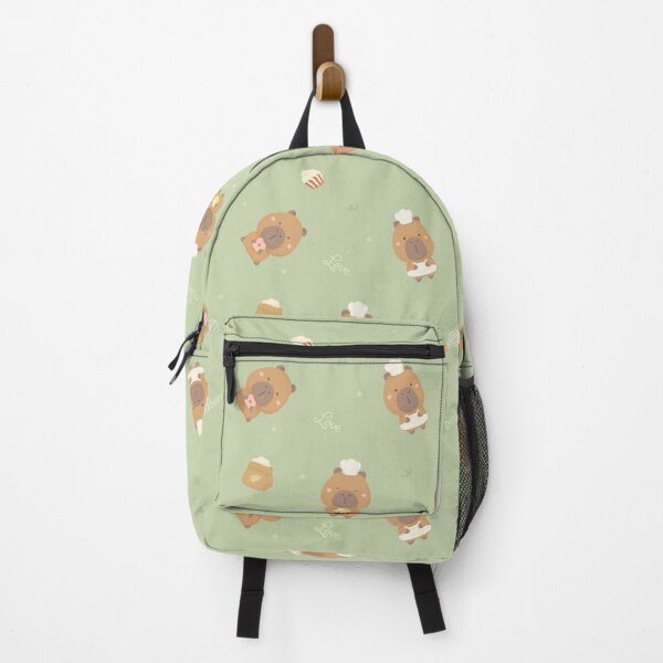 Item preview, Capybara love bakery on green designed and sold by Zosand.