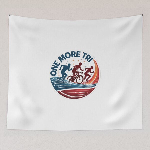 Item preview, One More Tri – Motivational Triathlon Quote for Endurance Athletes designed and sold by Triathlongram.
