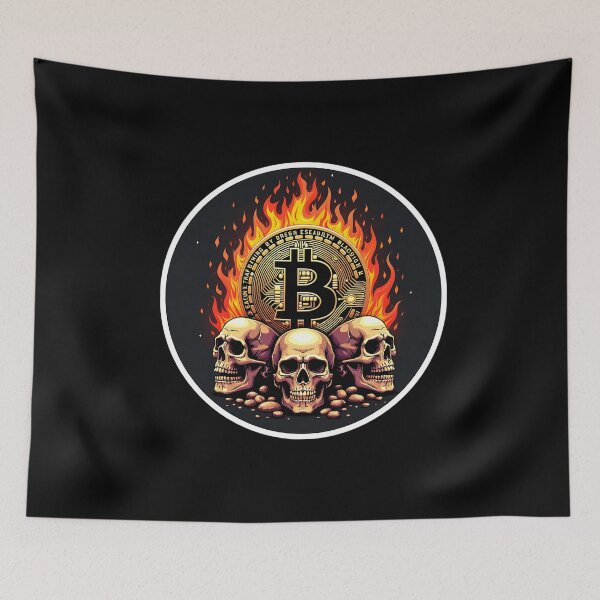 Item preview, Bitcoin Spray Paint Drip – Street Crypto Energy designed and sold by RadDeck.