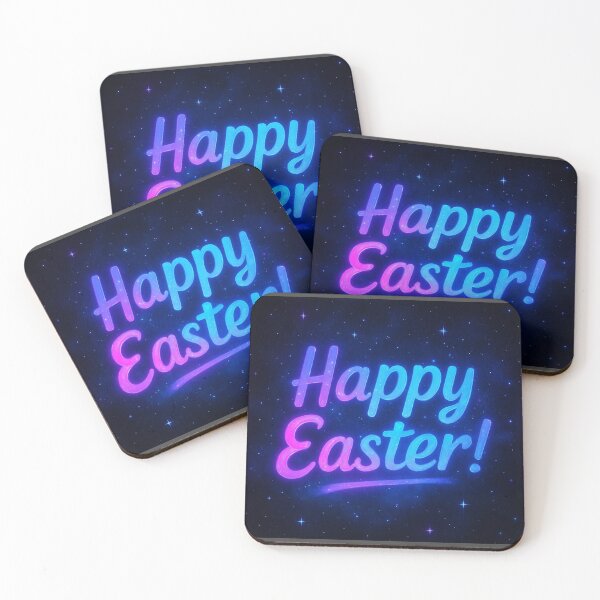 Item preview, Happy Easter – Galactic Glow Easter 2025 designed and sold by All Creative Designer.