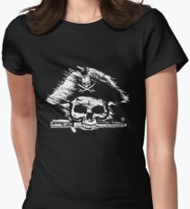 Pirates Adventure Mallorca Merchandise Skull Black Women's Fitted T-Shirt