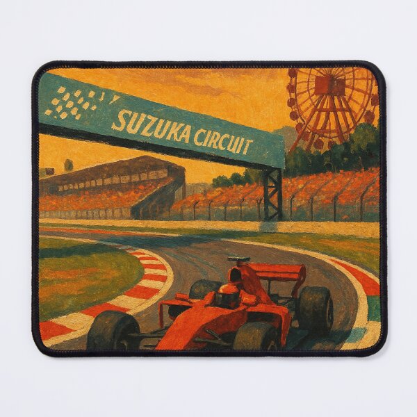 Item preview, Suzuka Circuit with Formula Race Car and Ferris Wheel designed and sold by Places On Earth.