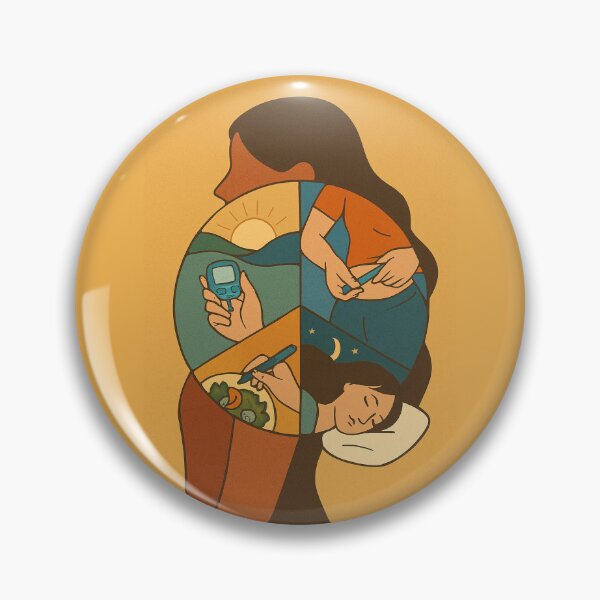 Item preview, Diabetes Self-Care Routine Illustration designed and sold by Lacritsa .